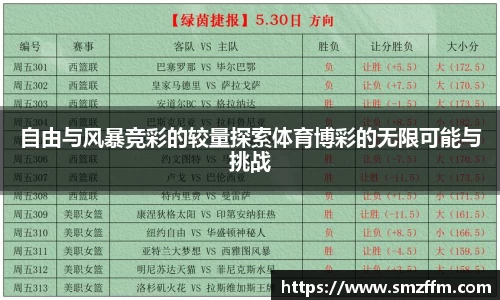 自由与风暴竞彩的较量探索体育博彩的无限可能与挑战